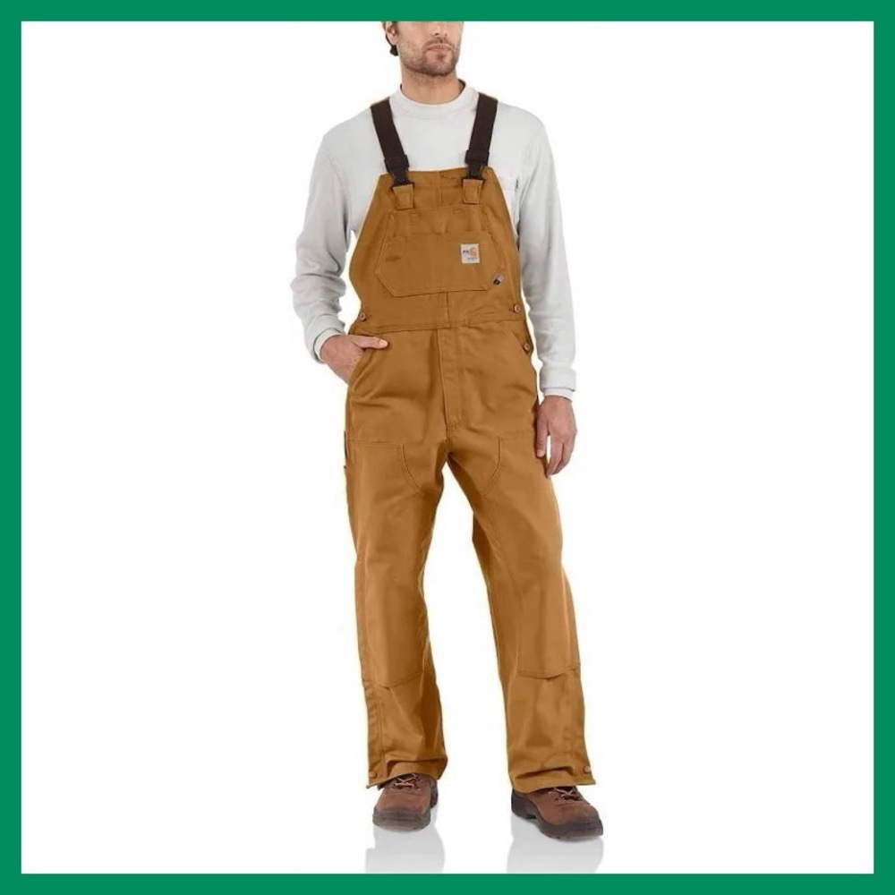 Carhartt Flame Resistant Duck Bib Overalls 🦆🏕️